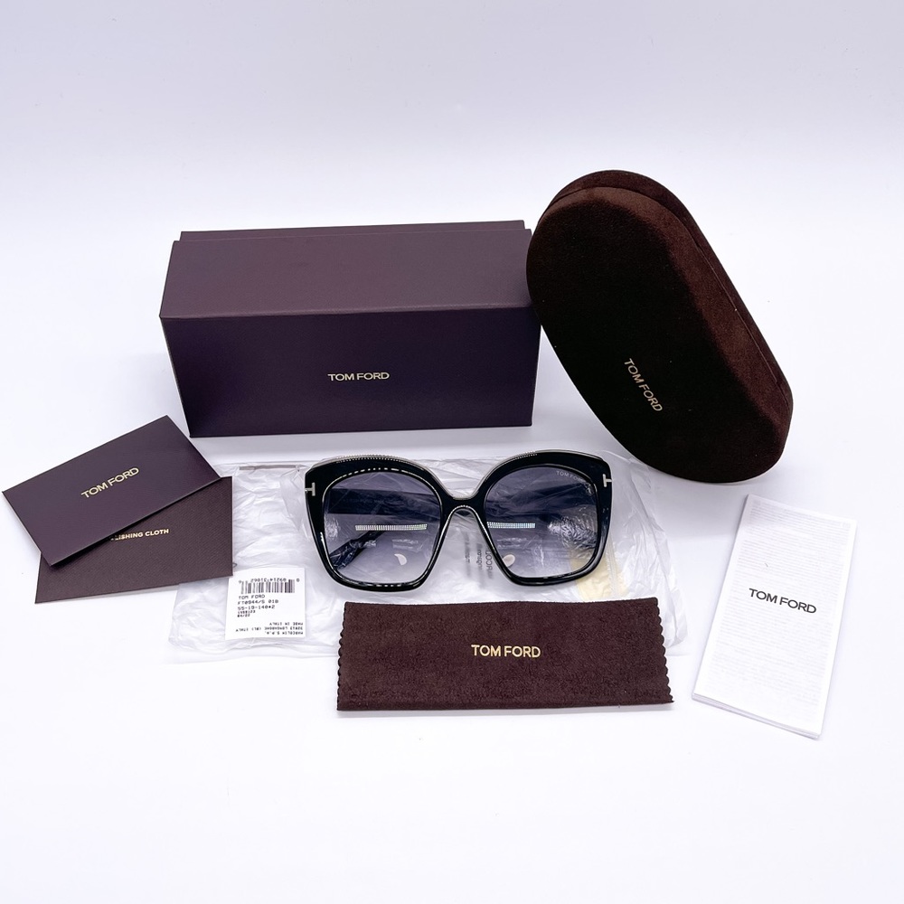 NEW TOM FORD CHANTALLE TOM FORD TF944 01B WOMEN SUNGLASSES TOM FORD FT0944 - Picture 12 of 12